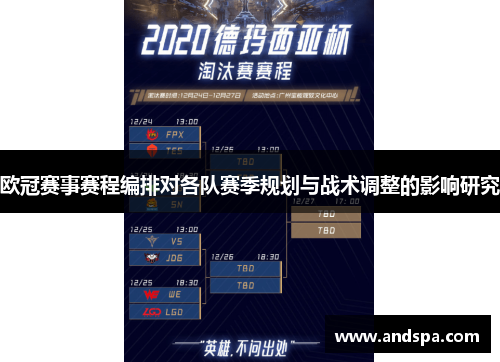 欧冠赛事赛程编排对各队赛季规划与战术调整的影响研究